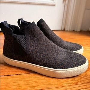 Rothy's High-Top Leopard Chelsea Sneakers